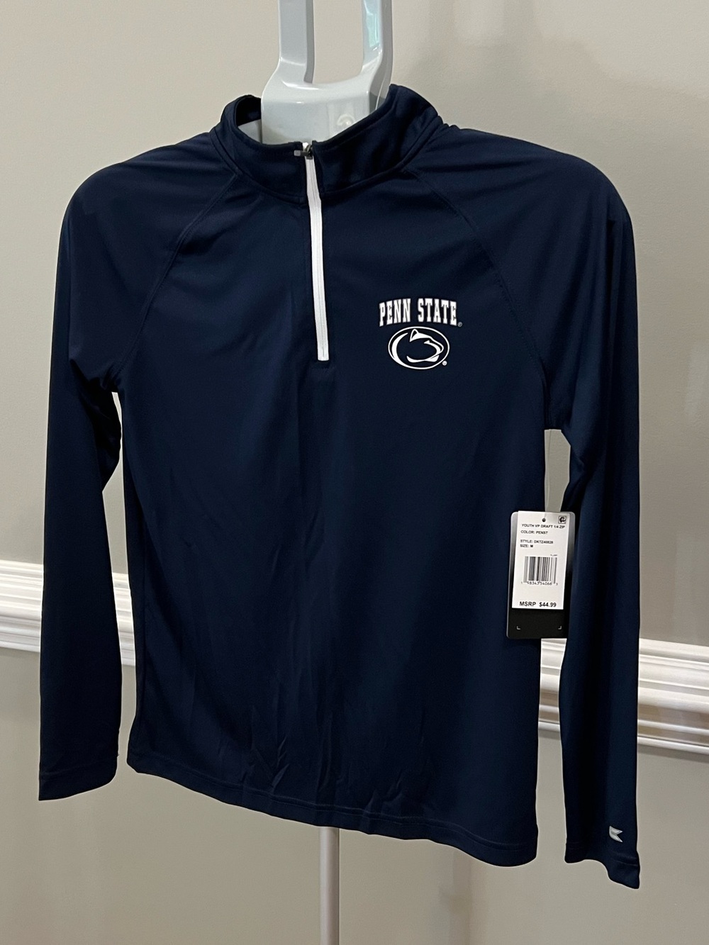 Colosseum Navy Youth Penn State 1/4 Zip Pullover